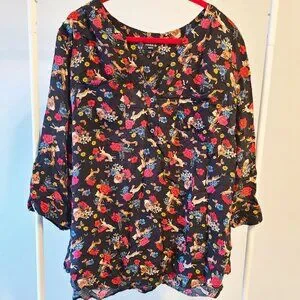 Torrid Rabbit torrid | Tops | Torrid Harper Pullover Blouse Challis Animal Floral ...